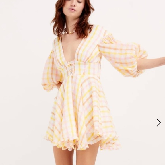 For Love And Lemons Dresses & Skirts - For Love & Lemons Rue Gingham Mini Dress